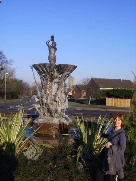 Frozen Fountain with Yvonne